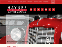 Tablet Screenshot of haynesmotormuseum.com